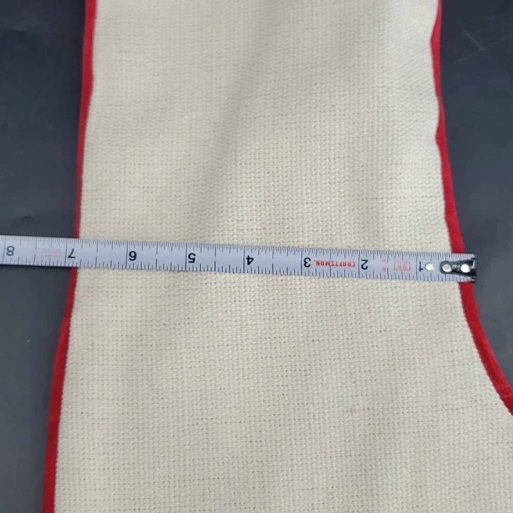 NEW MOM West Elm Linen Christmas Holiday Gift Christmas Stocking